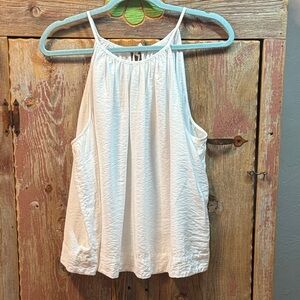 a new day White Sleeveless Tank Top, size XL. So flowy and cool!